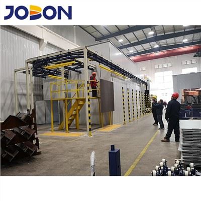 Talian Salutan Serbuk Talian Bebas Kuasa Untuk Bahagian Logam Produktiviti Tinggi