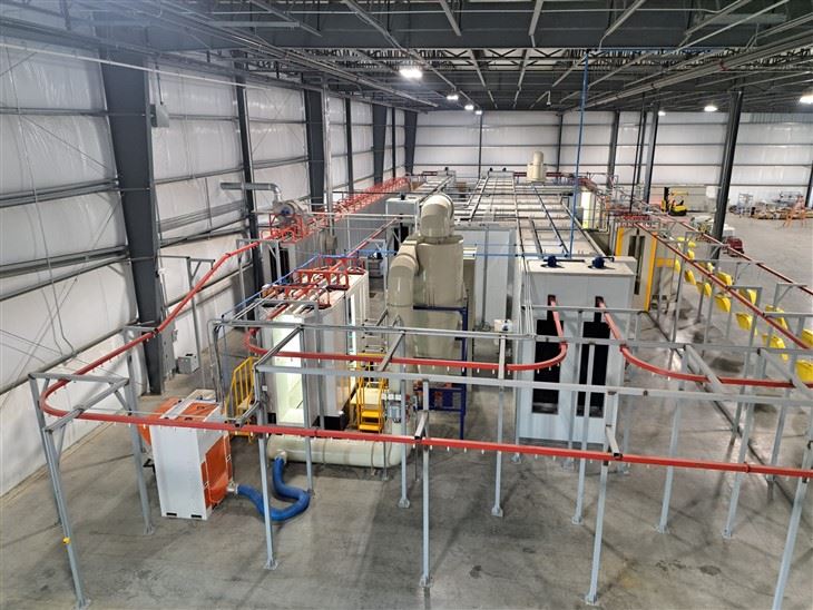 Sistem garis salutan serbuk automatik (dijual kepada negara 40+)